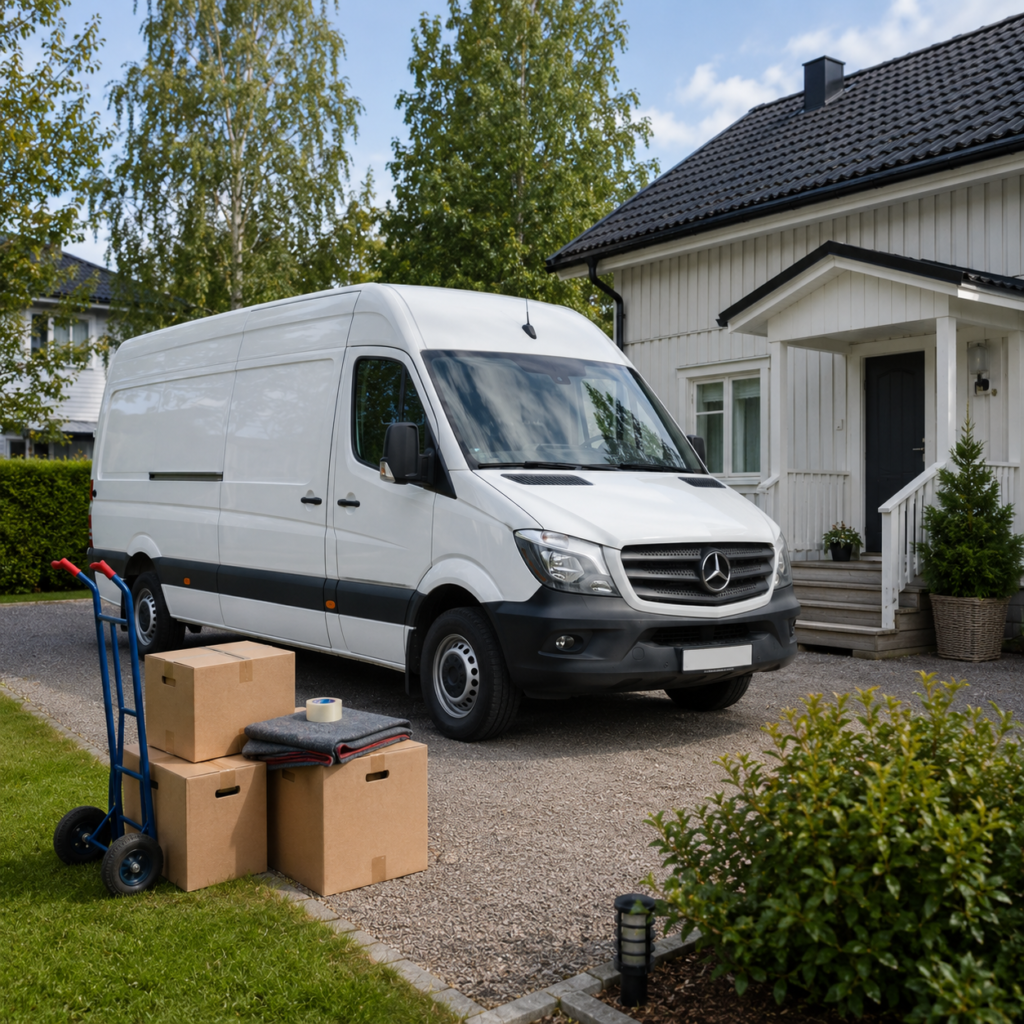 Muuttopalvelu Auranmaan alueella – muuttoauto ja muuttolaatikot